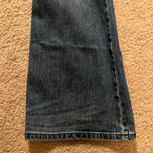 Victoria's Secret London Jean unique pleated blue jeans Size 6 - Picture 4 of 9